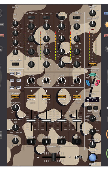 Pioneer DJ DDJ FLX10 MIXER Skin Camo Desert